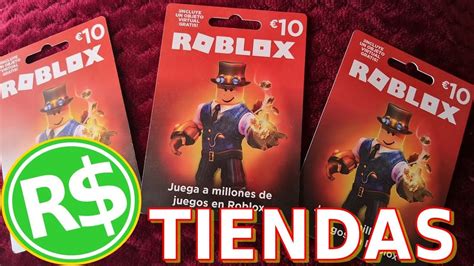 DONDE COMPRAR LA TARJETA ROBLOX PARA TENER ROBUX YouTube