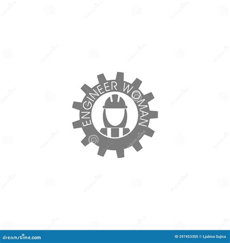 Female Engineer Logo. Person Work Icon Stock Illustration ...