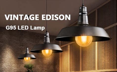 Hua Qiang Wang Vintage E27 Led Edison Globe Light Bulbs 40w Equivalent