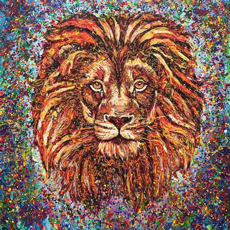 Lion Painting By Cesar Peralta Saatchi Art