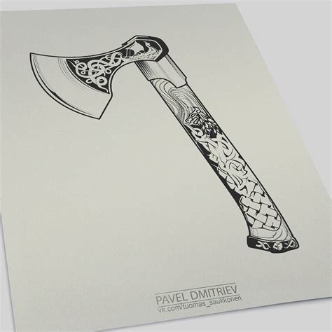 Viking Axe Drawing at PaintingValley.com | Explore collection of Viking Axe Drawing