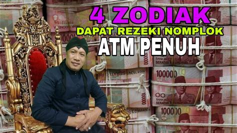 4 ZODIAK DAPAT REZEKI NOMPLOK TIGA HARI KEDEPAN YouTube