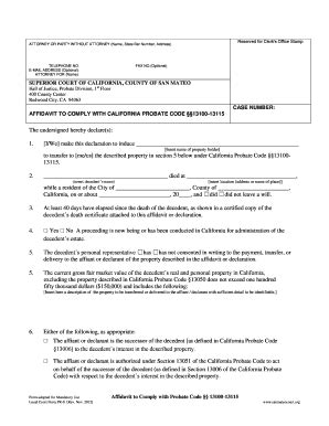 18 Printable California Probate Form 13100 Templates Fillable Samples