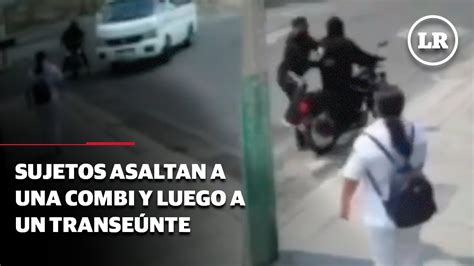 Sujetos Asaltan Combi Y Despu S A Una Transe Nte En El Estado De M Xico