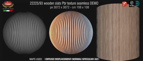 Wooden Slats Pbr Texture Seamless 22225