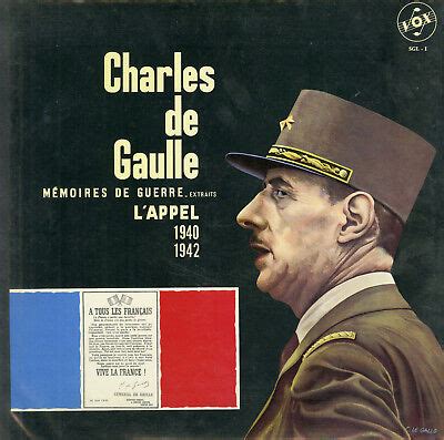 Charles De GAULLE Mémoires de guerre L APPEL 1940 1942 LP 33t