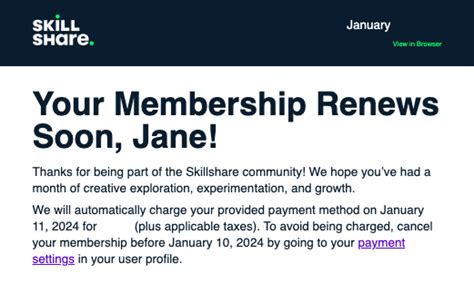 What Information Will I Receive About My Membership Skillshare Help