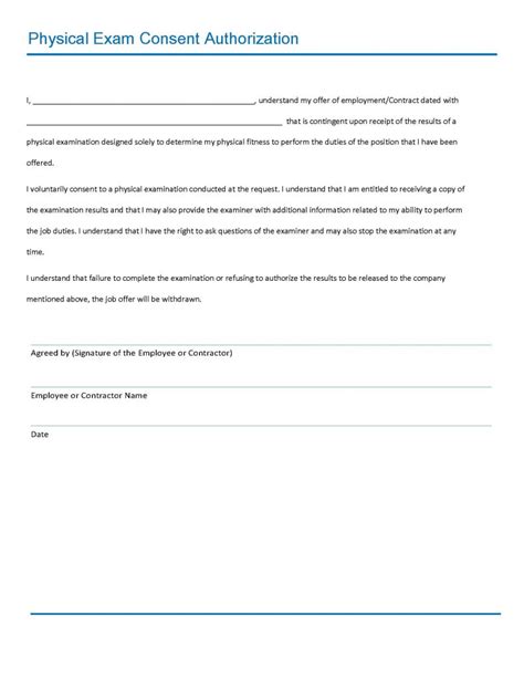 Physical Examination Form Filled Out Using Esign Genie