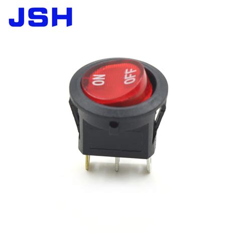 On Off Spst Dpdt Lighted Mini Round Rocker Switch Panel Mount Switch