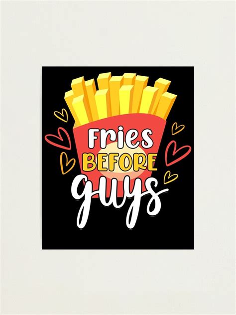 Lámina fotográfica Papas fritas antes de los chicos Amante de las