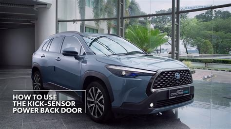 Corolla Cross Hybrid Kick Sensor Power Back Door Youtube