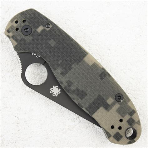 Нож Spyderco Paramilitary 3 Cpm S45vn Black G10 Digital Camo арт