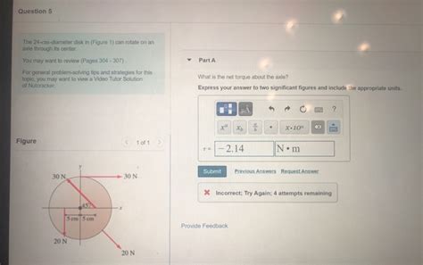 Solved Question 5 Part A The 24 Cm Diameter Disk In Figure Chegg