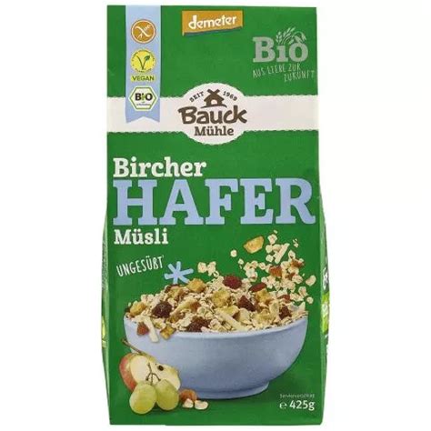 Bauck Hof Haferm Sli Bircher Glutenfrei Unges T