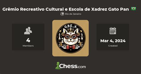 Gr Mio Recreativo Cultural E Escola De Xadrez Gato Pan Chess Club