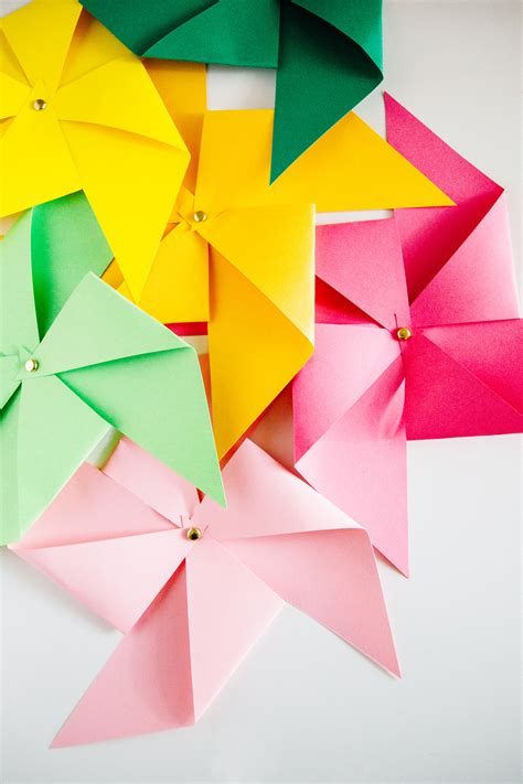 Diy Paper Pinwheels Playfully