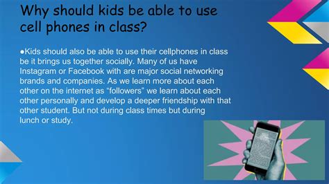 Should Phones Be Allowed In Schools Ppt