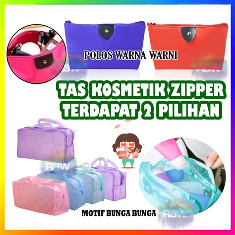 Jual Tas Make Up Bunga Travel Tas Kosmetik Plastik Anti Air Tempat Make