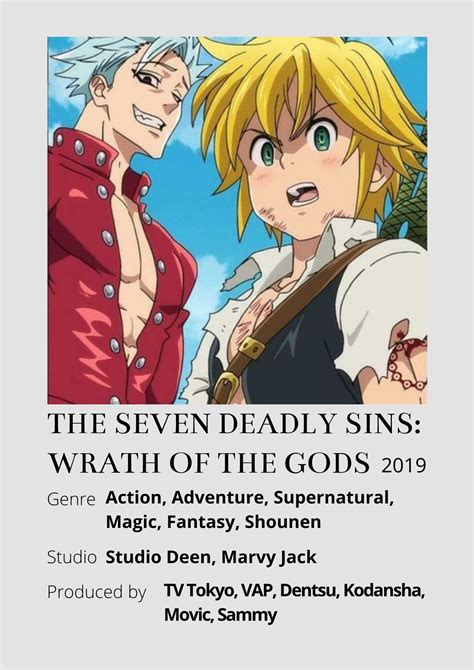 The Seven Deadly Seven Deadly Sins Minimalist Poster Wrath