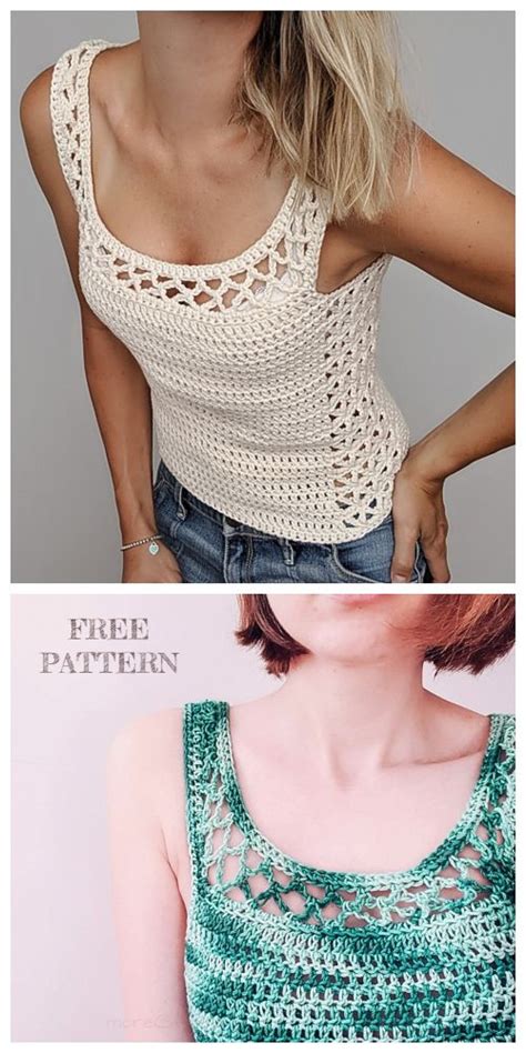 Summer Aestas Top Free Crochet Pattern Crochet Ladies Tops Crochet