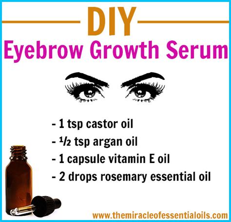 DIY Eyebrow Growth Serum for Thick, Full Eyebrows - The Miracle of ...