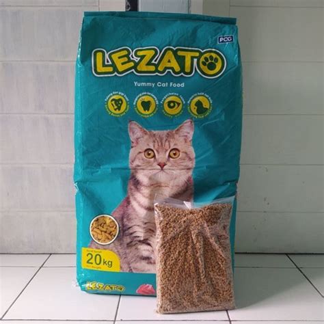 Jual Makanan Kucing Murah Lezato 20kg Rasa Tuna Gosend Grab Shopee