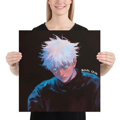 SATORU GOJO Limited Edition Fanart Poster Portrait Art the Six Eyes ...