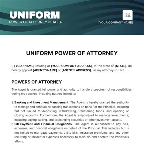 Authorization Power Of Attorney Template Edit Online And Download