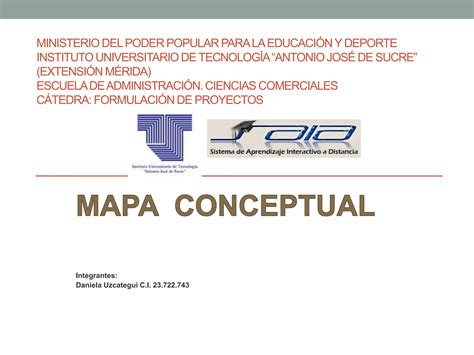 Mapa Conceptual Proyecto De Inversion Ppt