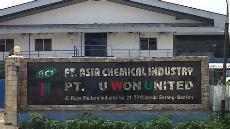 Lowongan Kerja PT Asia Chemical Industry PT YUWON UNITED Cikande