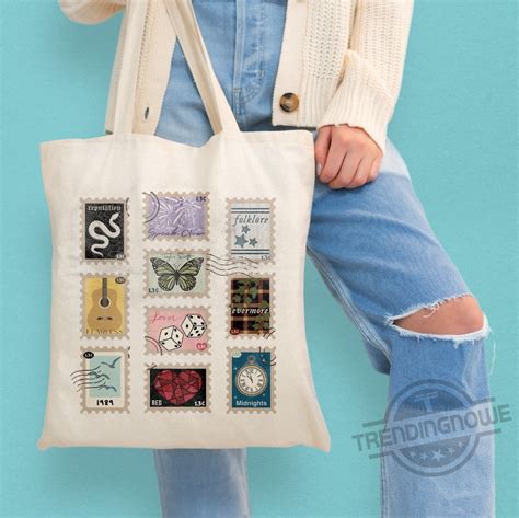 Taylor Swift Album Stamps Vintage Tote Bag Hoodie And Long Sleeve Tee ...