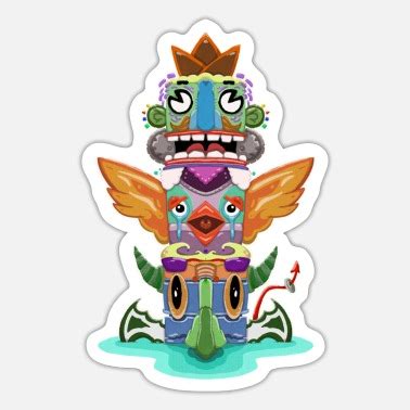 Totems Stickers Unique Designs Spreadshirt