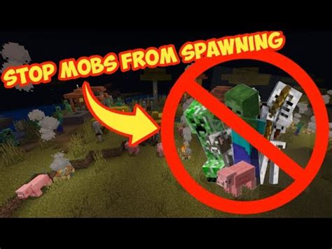 How To Stop Mobs From Spawning In Minecraft Pocket Edition Youtube