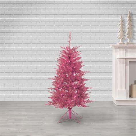 Pink Tinsel Christmas Tree | West Elm