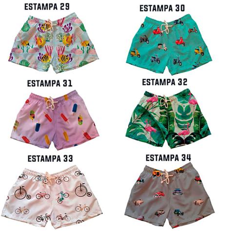 Shorts De Praia Tactel Mauricinho Personalizados Elo