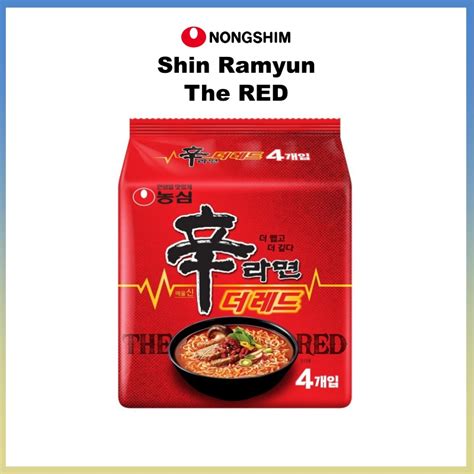 Nongshim Shin Ramyun The Red 4ea Shin Ramyun Limited Edition The