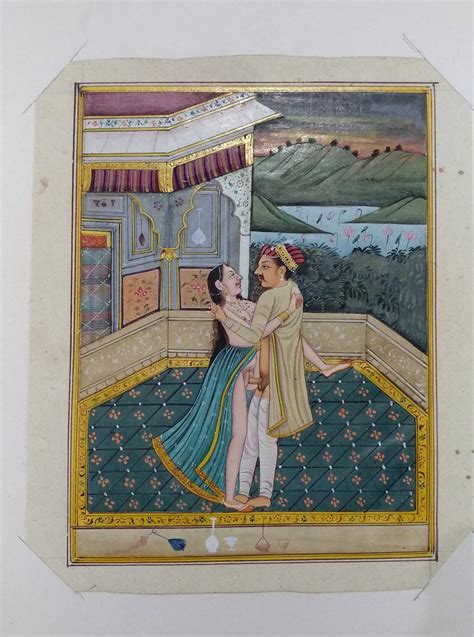 Rare Handmade Vintage Indian Original Miniature Erotic Etsy