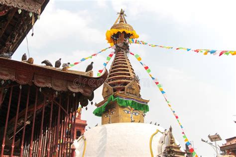 Old Traditional Buddhist Stupa In Kathmandu Stock Image Image Of