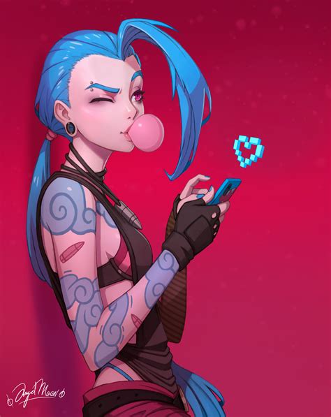 Safebooru 1girl Absurdres Angelmoonlight Arcane League Of Legends Arcane Jinx Arm Tattoo