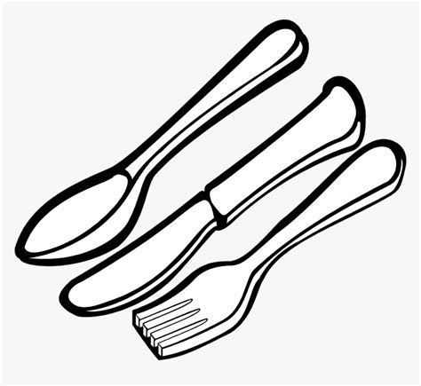 Silverware Free Stock Photo - Utensils Clipart Black And White, HD Png ...