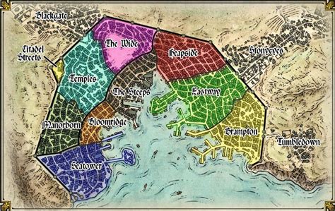 I made an overview of the Baldur's Gate districts for my players. Based ...