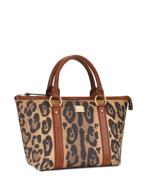 Dolce Gabbana Handtasche Mit Leoparden Muster Farfetch