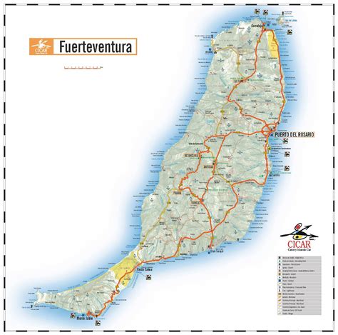 Mapa Turistico Fuerteventura | Mapa Europa