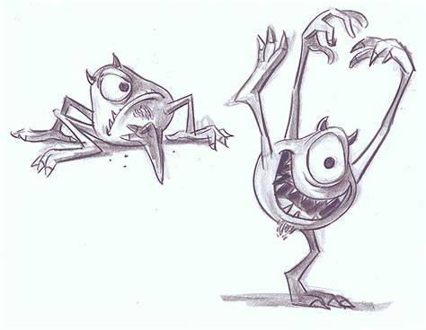 Mike Wazowski Sketch at PaintingValley.com | Explore collection of Mike ...