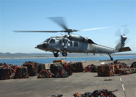 Onboard The Flight Deck Of The US Navy USN Amphibious Assault Ship