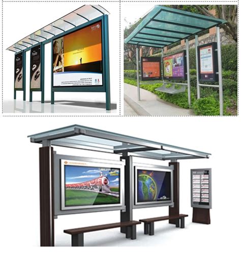 Prefab Metal Solar Bus Stop Shelter Oem Design Solar Bus Stop Shelter ...