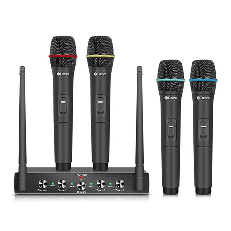 Free Shipping Pro Uhf 4 Channel Wireless Microphone System Debra Audio