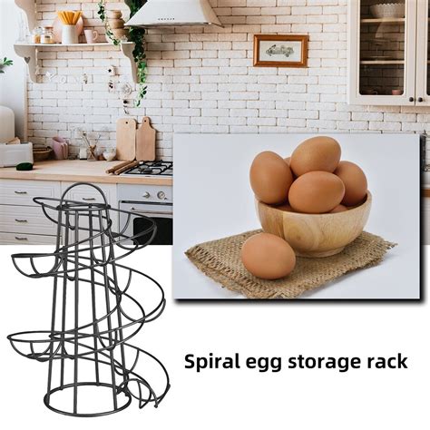 Spiral Egg Holder Anti Rust Sturdy Firm Kitchen Egg Storage Helter Safe