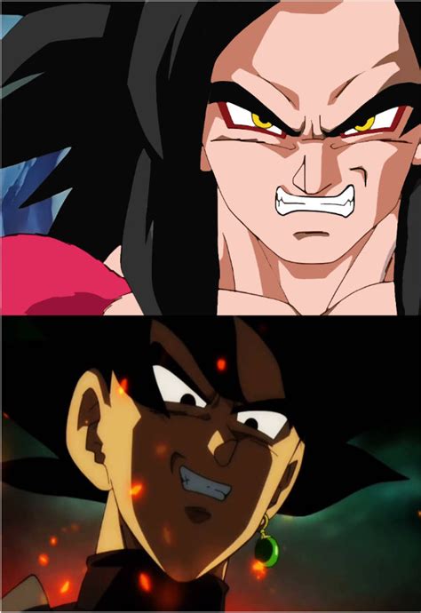 Super Saiyan 4 Goku VS Goku Black by Robzap18 on DeviantArt