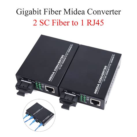 Commutateur De Convertisseur De M Dia Fiber Optique Gigabit M